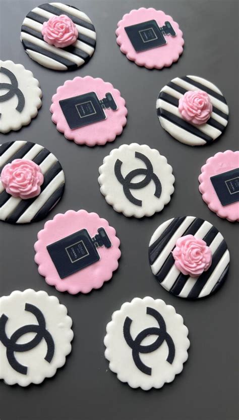 chanel cupcake toppers amazon|cupcake Chanel topper ideas.